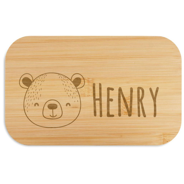 Brotdose "BEIBABOX – Teddybär" mit Ihrem Wunschnamen