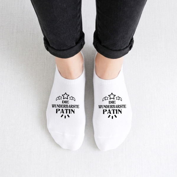 Damen-Kurzsocken "Die wunderbarste Patin"