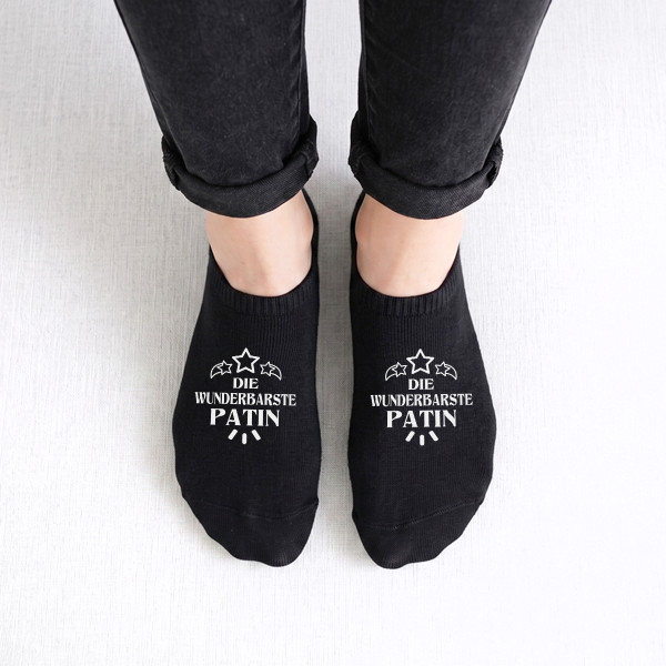Damen-Kurzsocken "Die wunderbarste Patin"