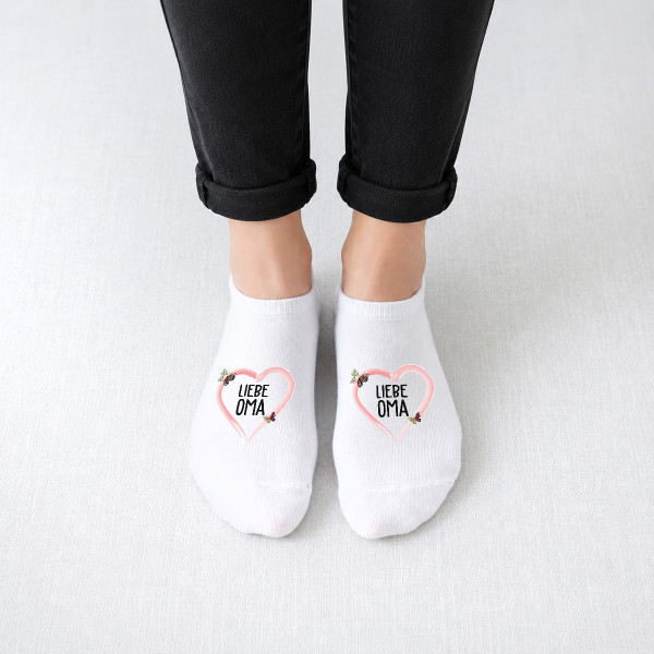 Damen-Kurzsocken "Liebe Oma"