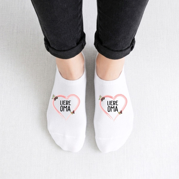 Damen-Kurzsocken "Liebe Oma"