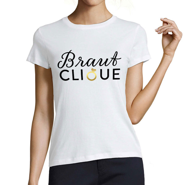 Damen-T-Shirt "Braut-Clique"