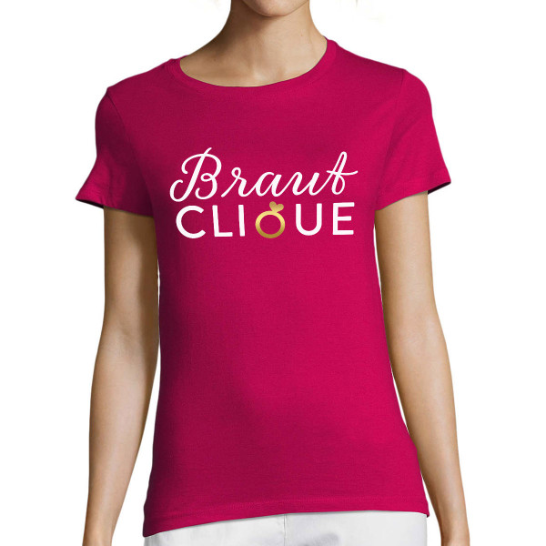 Damen-T-Shirt "Braut-Clique"
