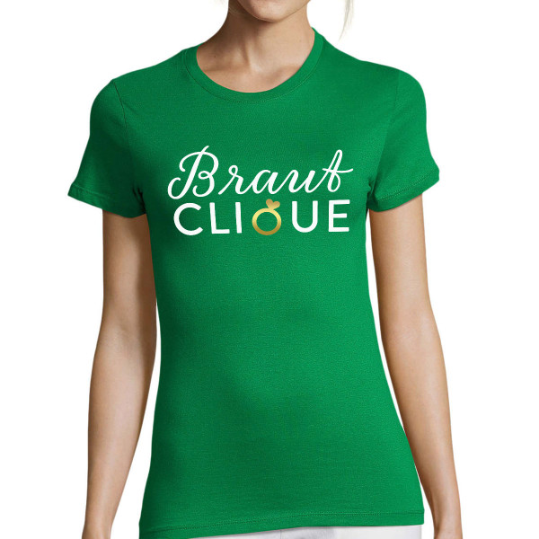 Damen-T-Shirt "Braut-Clique"