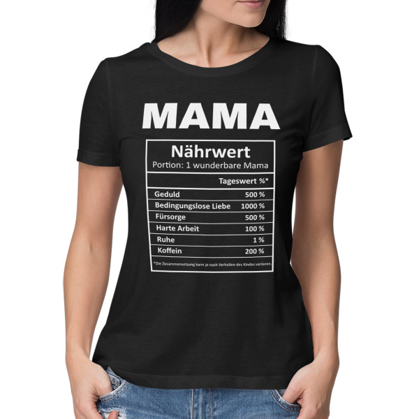 Damen-T-Shirt "Mamas Inhaltsstoffe"