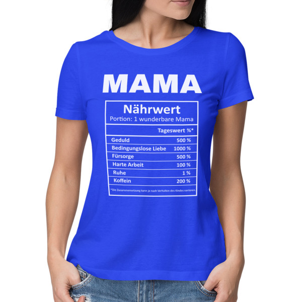 Damen-T-Shirt "Mamas Inhaltsstoffe"
