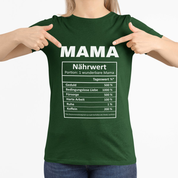 Damen-T-Shirt "Mamas Inhaltsstoffe"