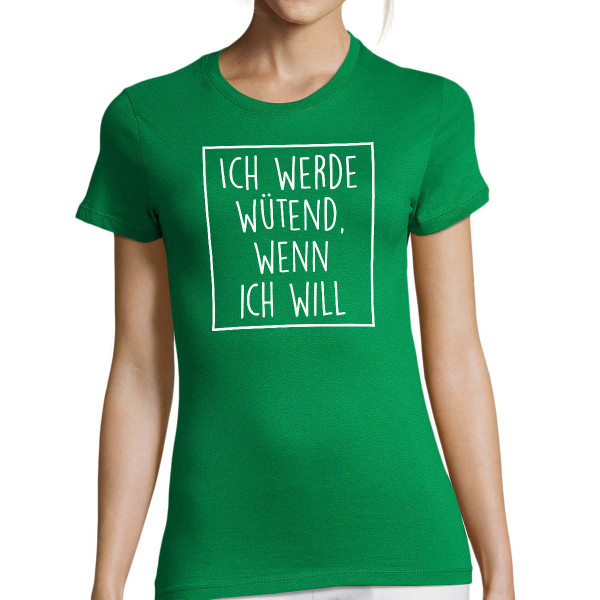 Damen-T-shirt "Wütend"