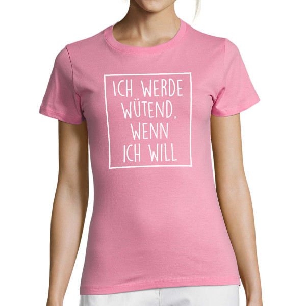 Damen-T-shirt "Wütend"