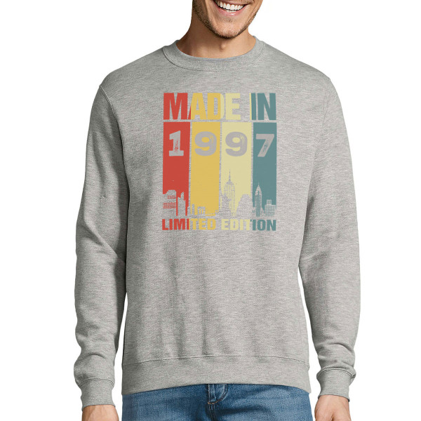 Sweatshirt „Limited Edition“ mit dem Geburtsjahr Ihrer Wahl (ohne Kapuze)