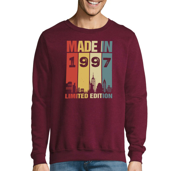 Sweatshirt „Limited Edition“ mit dem Geburtsjahr Ihrer Wahl (ohne Kapuze)
