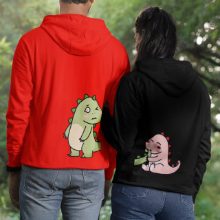 Sweatshirt-Set "Dinosaurier-Paar"
