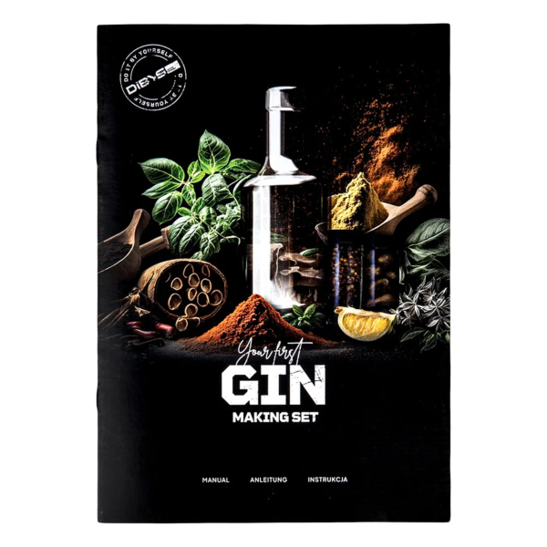 Gin-Herstellungsset mit Gewürzen und Cocktailzubehör