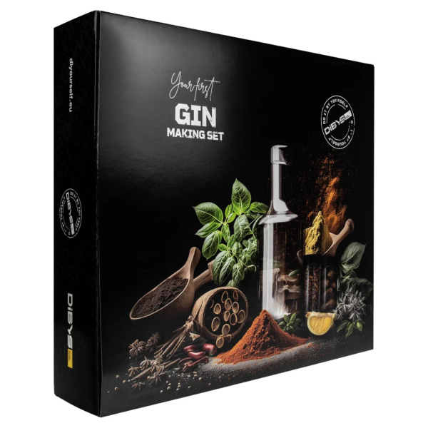 Gin-Herstellungsset mit Gewürzen und Cocktailzubehör