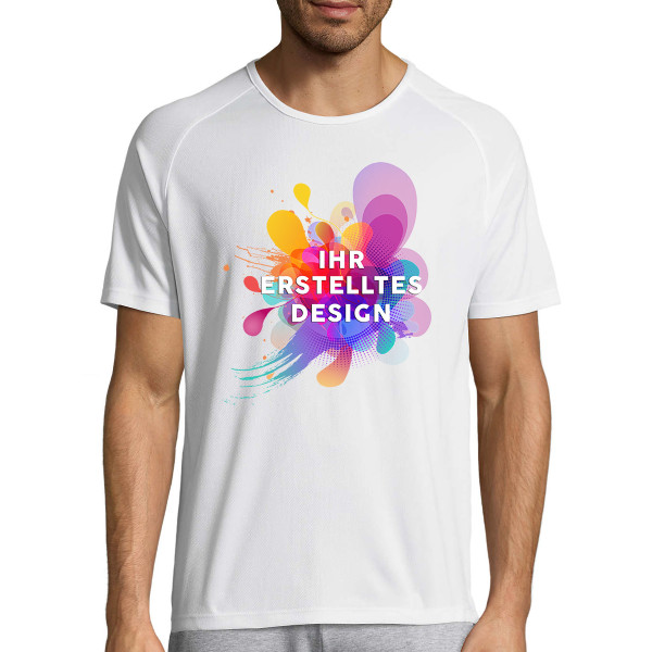 Ein sportliches T-Shirt mit Ihrem individuellen Design Ein sportliches T-Shirt mit Ihrem individuellen Design