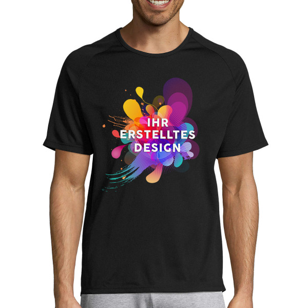 Ein sportliches T-Shirt mit Ihrem individuellen Design Ein sportliches T-Shirt mit Ihrem individuellen Design