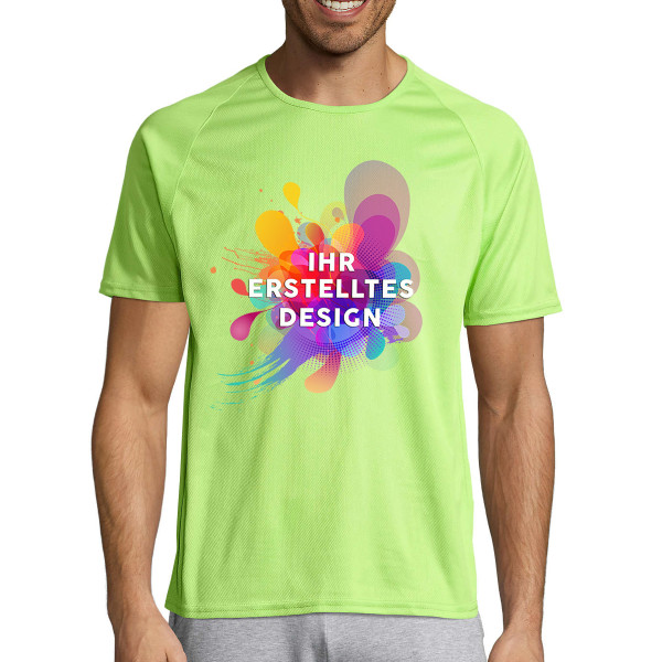 Ein sportliches T-Shirt mit Ihrem individuellen Design Ein sportliches T-Shirt mit Ihrem individuellen Design
