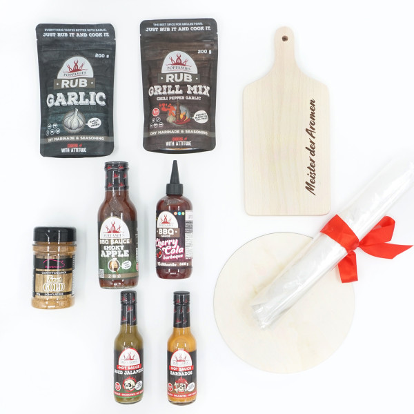 Gewürz- und Saucen-Set "Meister der Aromen" Gewürz- und Saucen-Set "Meister der Aromen"