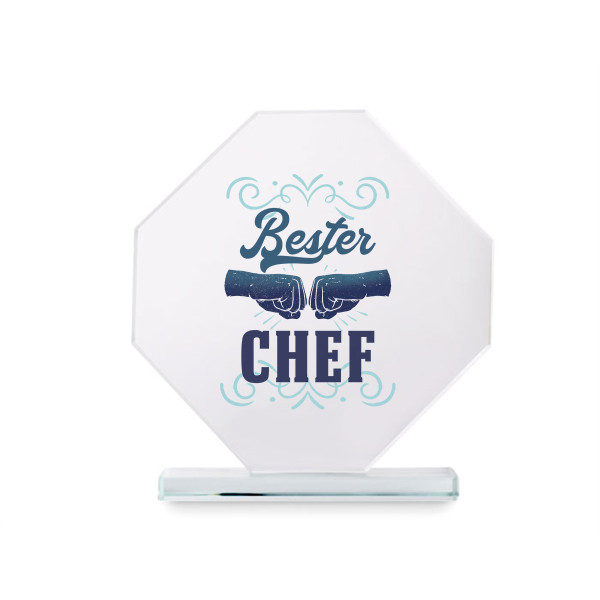 Glastrophäe in einer Geschenkbox "Bester Chef" Glastrophäe in einer Geschenkbox "Bester Chef"