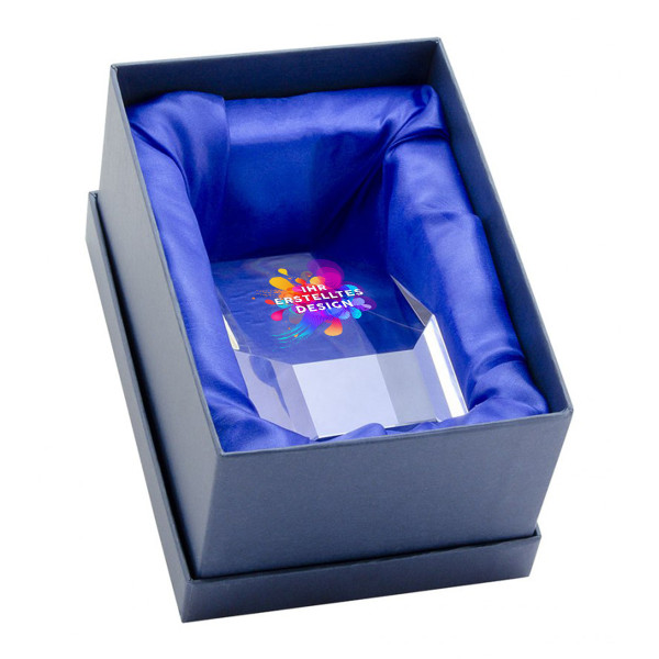 Glastrophäe in einer Geschenkbox "CRISTALLO" mit Ihrem individuellen Design Glastrophäe in einer Geschenkbox "CRISTALLO" mit Ihrem individuellen Design
