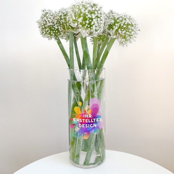 Glasvase mit Ihrem Wunschdesign Glasvase mit Ihrem Wunschdesign