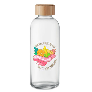 Glaswasserflasche "Du bist unglaublich!" (650ml)