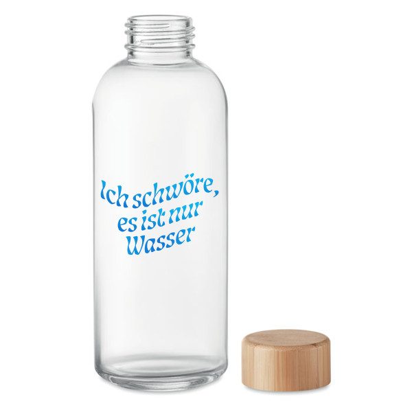 Glaswasserflasche "Ich schwöre, es ist nur Wasser" (650ml) Glaswasserflasche "Ich schwöre, es ist nur Wasser" (650ml)