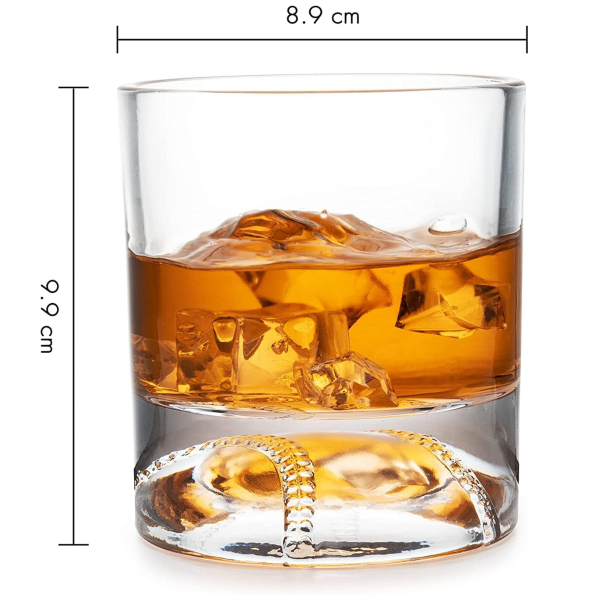 Dekanter-Set mit Ständer und 4 Gläsern "Baseball bat"