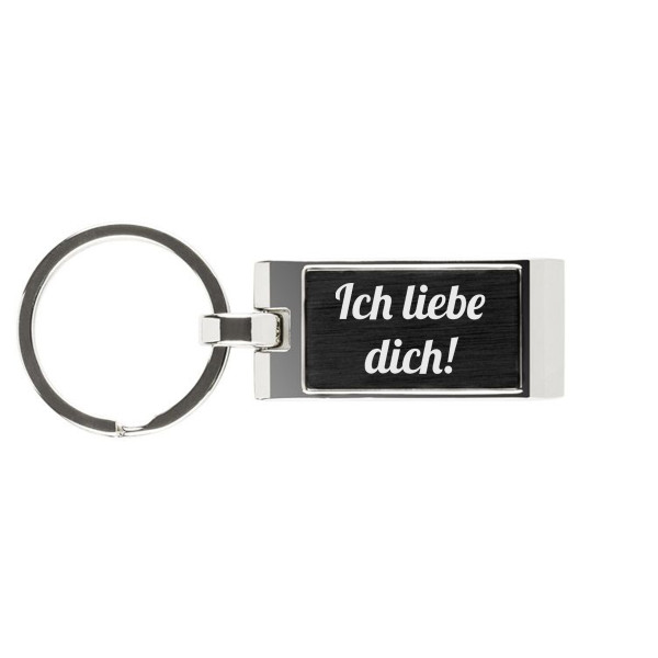 Gravierter Schlüsselanhänger „Ich liebe dich!” Gravierter Schlüsselanhänger „Ich liebe dich!”