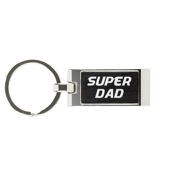 Gravierter Schlüsselanhänger "Super Dad" Gravierter Schlüsselanhänger "Super Dad"