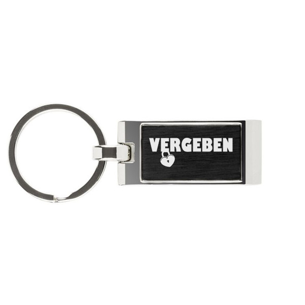 Gravierter Schlüsselanhänger "Vergeben"