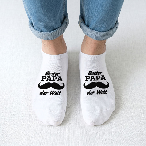 Herren-Kurzsocken "Bester Papa der Welt"