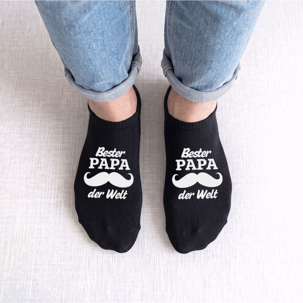 Herren-Kurzsocken "Bester Papa der Welt"