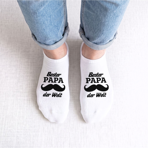 Herren-Kurzsocken "Bester Papa der Welt"