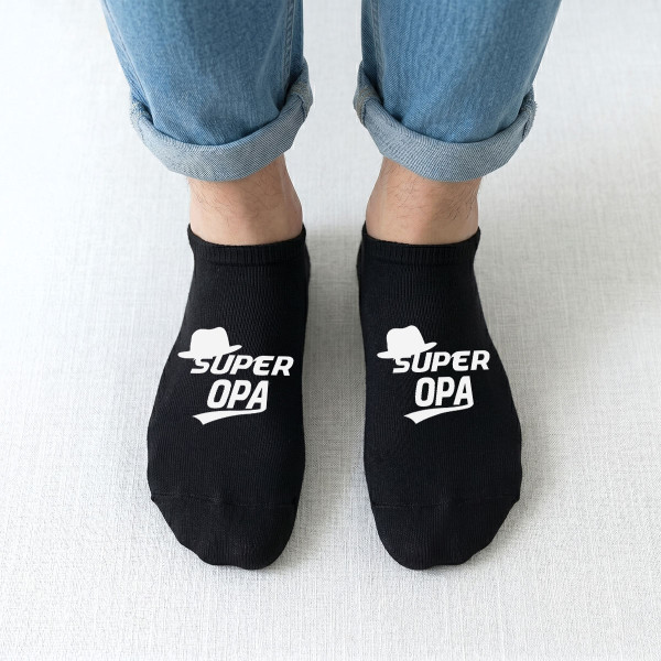 Herren-Kurzsocken "Super Grandpa"