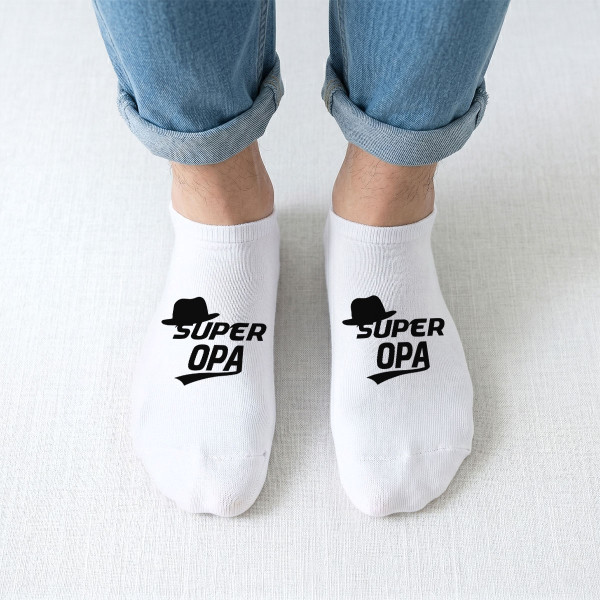 Herren-Kurzsocken "Super Grandpa"