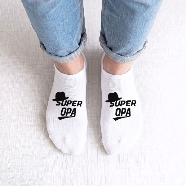 Herren-Kurzsocken "Super Grandpa"