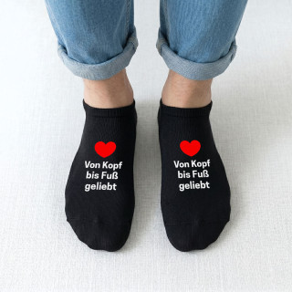 Herren-Kurzsocken "Von Kopf bis Fuß geliebt" Herren-Kurzsocken "Von Kopf bis Fuß geliebt"