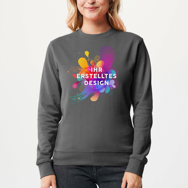 IQONIQ Zion Sweatshirt mit Ihrem individuellen Design (ohne Kapuze)
