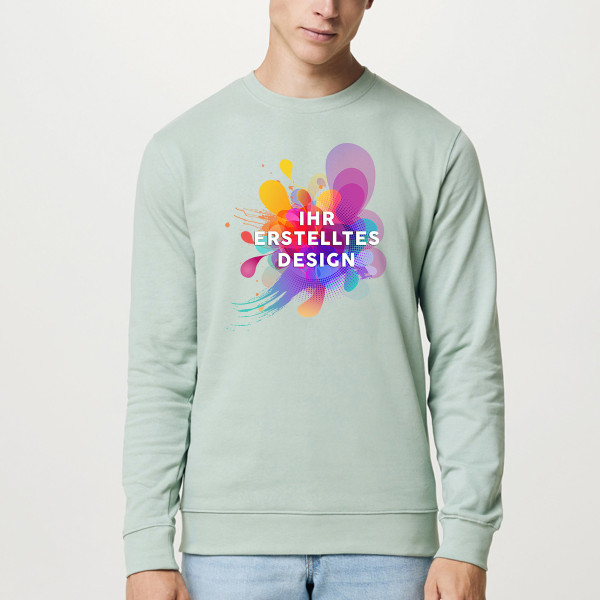 IQONIQ Zion Sweatshirt mit Ihrem individuellen Design (ohne Kapuze)