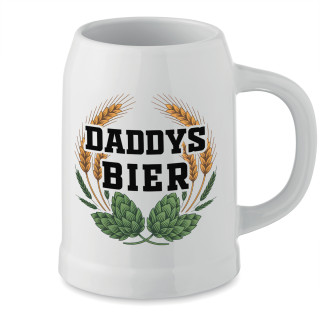 Keramikbecher "Daddys Bier"