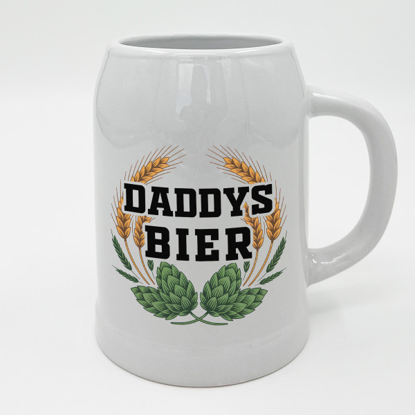 Keramikbecher "Daddys Bier"