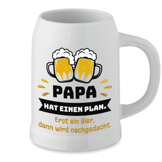 Keramikbecher "Papa hat einen Plan"