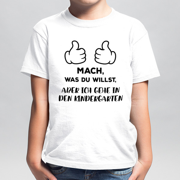 Kinder-T-Shirt "In den Kindergarten gehen"