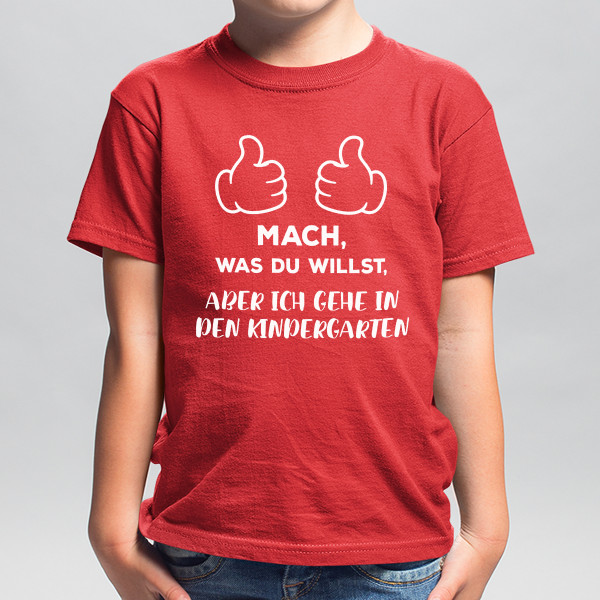 Kinder-T-Shirt "In den Kindergarten gehen"