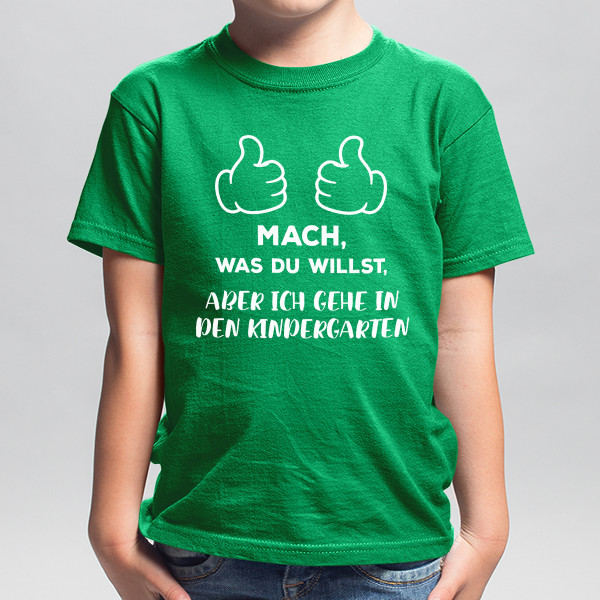Kinder-T-Shirt "In den Kindergarten gehen"