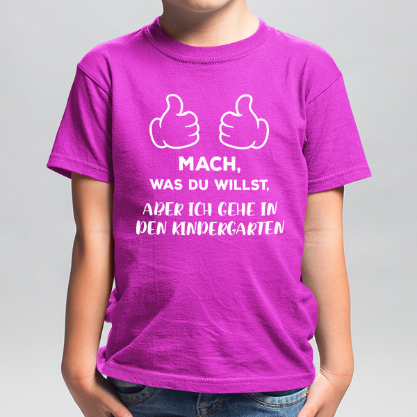 Kinder-T-Shirt "In den Kindergarten gehen"