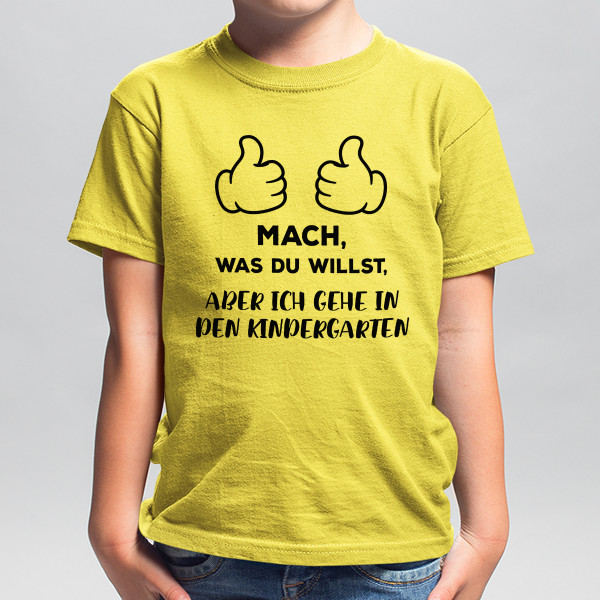 Kinder-T-Shirt "In den Kindergarten gehen"