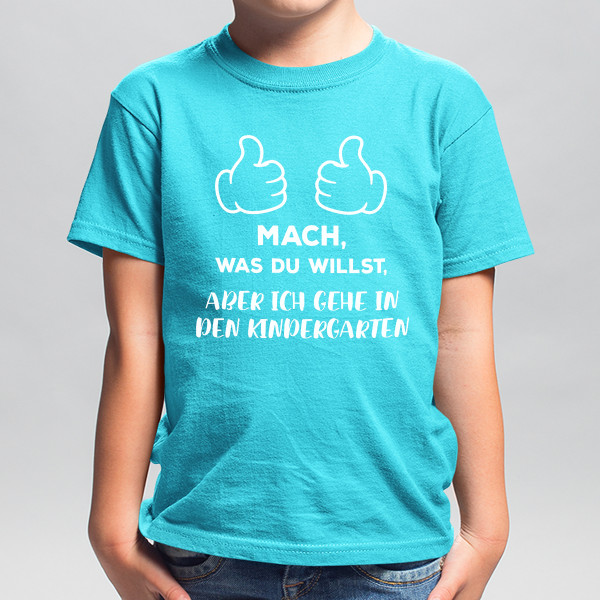 Kinder-T-Shirt "In den Kindergarten gehen"