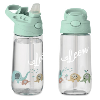 Kinderwasserflasche „Kleine Elefanten“ mit Ihrem Wunschnamen (450ml)